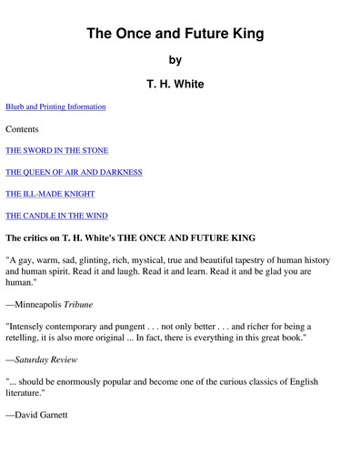 The once and future king (1991, Ace Books)