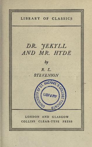 Dr. Jekyll and Mr. Hyde (1900, Collins)