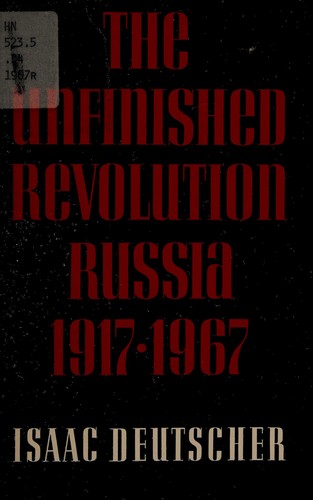 The unfinished revolution (1969, Oxford University Press)