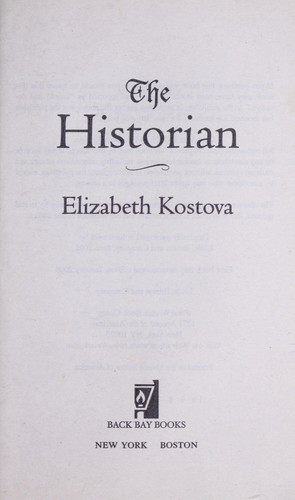 The historian (2006, Back Bay Books)