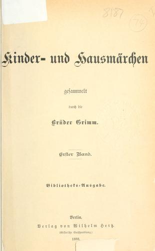 Kinder- und Hausmärchen (German language, 1888, Hertz)