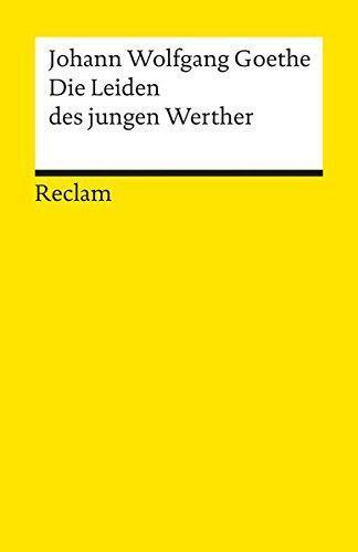 Die Leiden des jungen Werther (German language, Reclam)