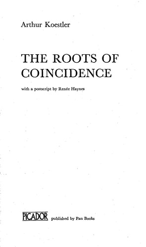 The Roots of coincidence. -- (1973, Vintage Books)