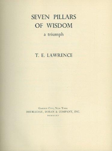 Seven Pillars of Wisdom, a Triumph (1935)