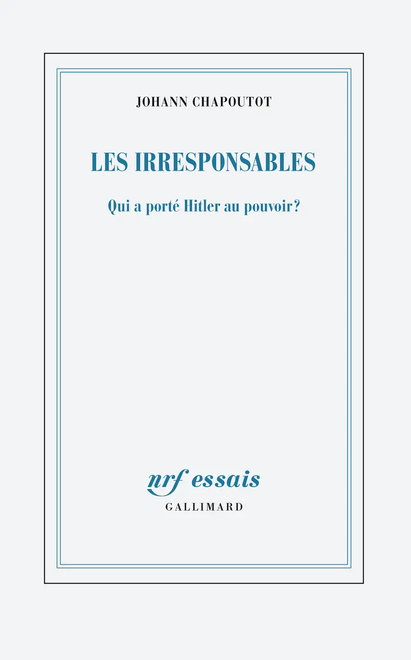 Les irresponsables. (Paperback, Gallimard)