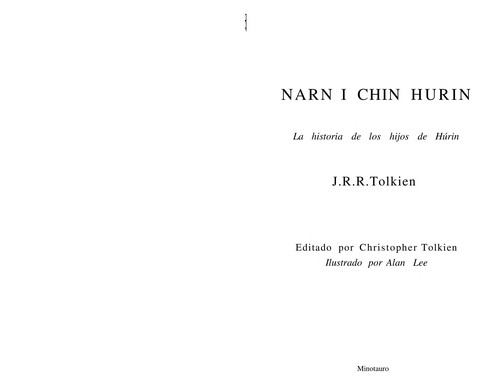 Narn i chîn Húrin (Spanish language, 2007, Minotauro)