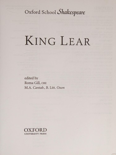 King Lear (2013, Oxford University Press)