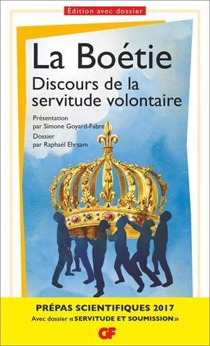 Discours de la servitude volontaire (French language, 2016)