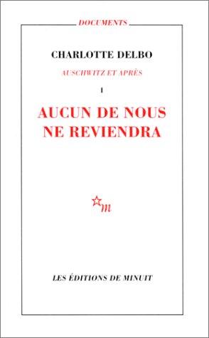 Aucun de nous ne reviendra (Paperback, français language, 1970, Minuit)