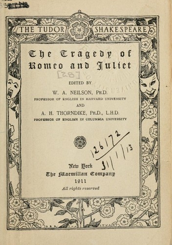 The Tragedy of Romeo and Juliet (1911, Macmillan)