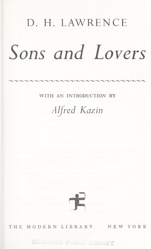 Sons & lovers (1986, Modern Library)