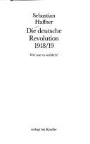Die deutsche Revolution 1918/19 (German language, 1979, Kindler Verlag)