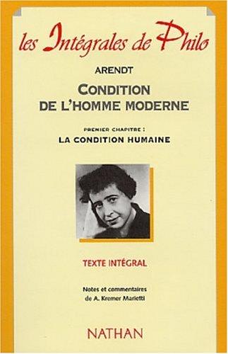 Condition de l'homme moderne (French language, 2002, Nathan)