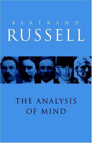 The analysis of mind (1995, Routledge)