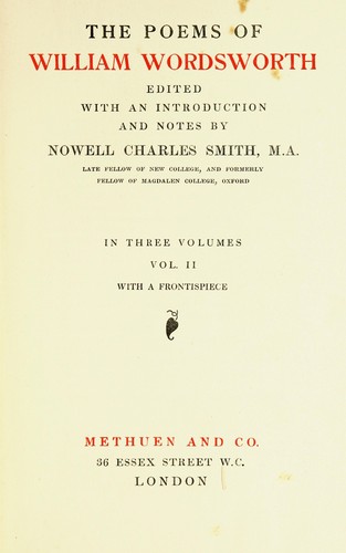 Poems. (1908, Methuen)