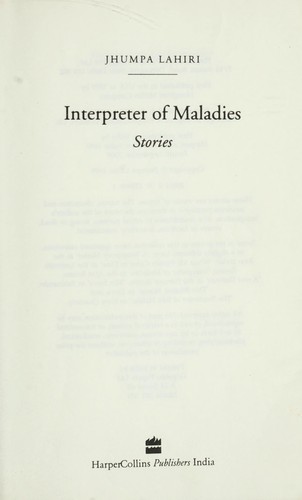 Interpreter of maladies (1999, Flamingo)