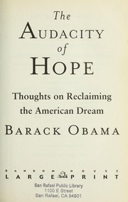 The Audacity of Hope (2006, Random House Large Print)