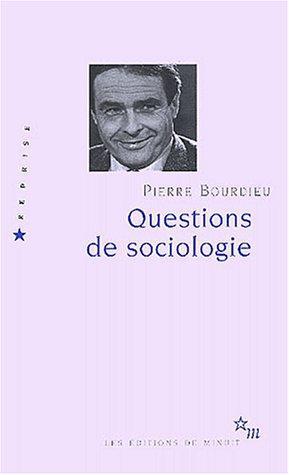 Questions de sociologie (French language, 2002)