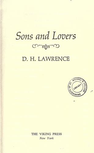 Sons and lovers (1913, Viking Press)