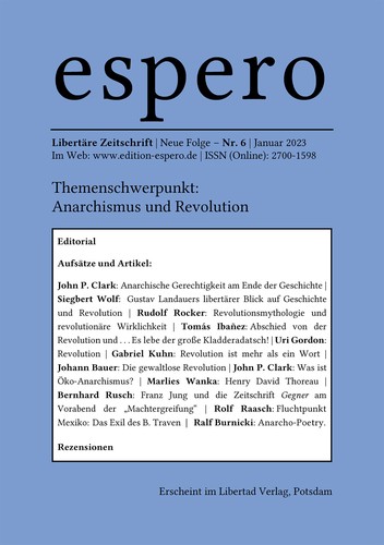 espero 6 (EBook, German language, 2022, Libertad Verlag)