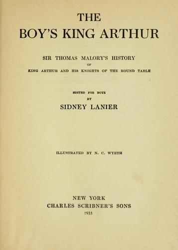 The boy's King Arthur (1933, Charles Scribner's sons)