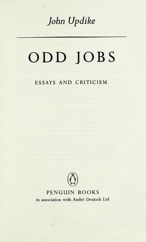 Odd jobs (1992, Penguin)