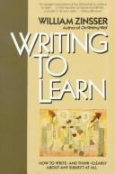 Writing to learn (1988, Harper & Row)