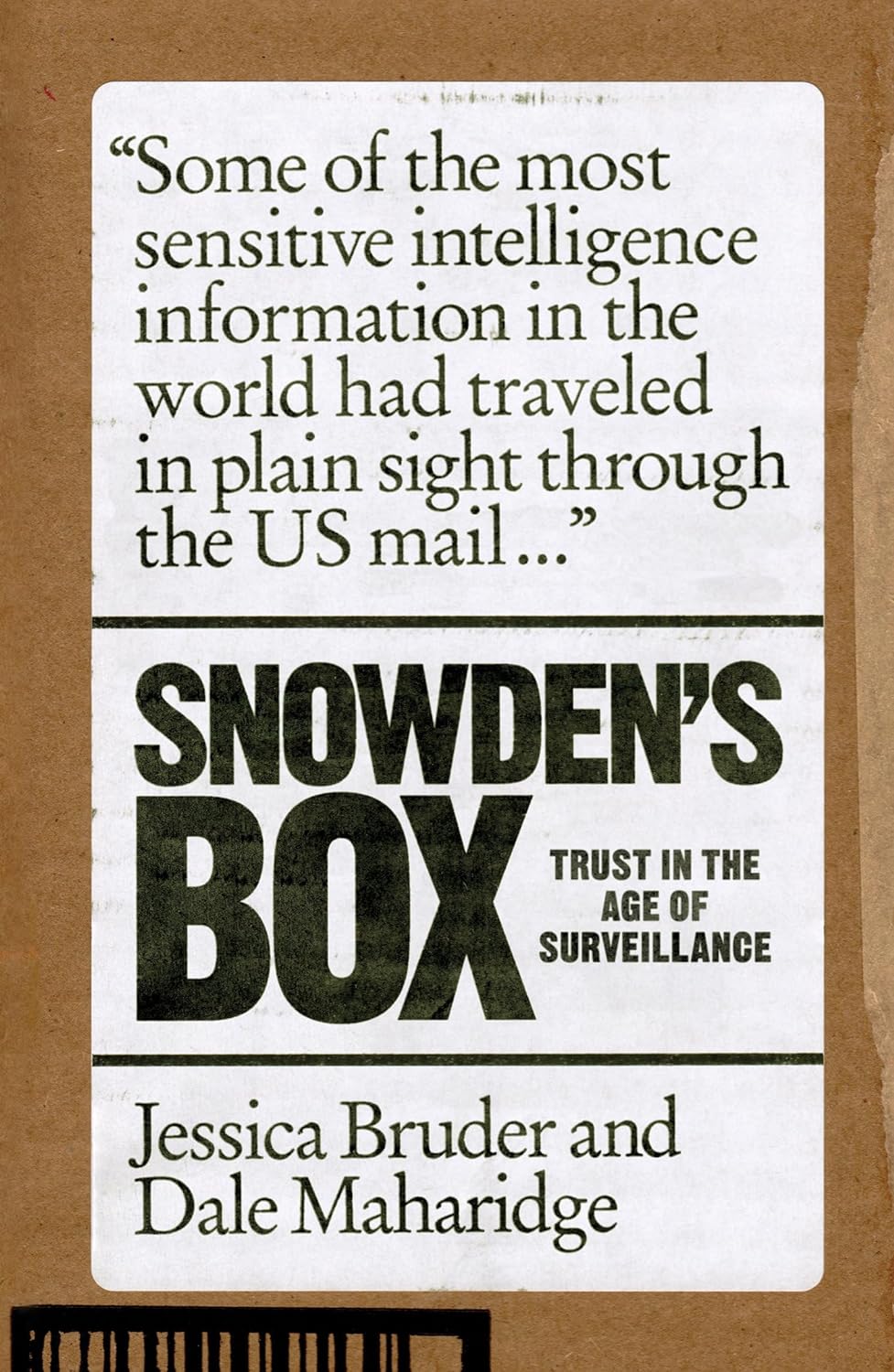 Snowden's Box (2020, Verso Books)