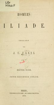 Iliade (Ancient Greek language, 1858, Weidmann)