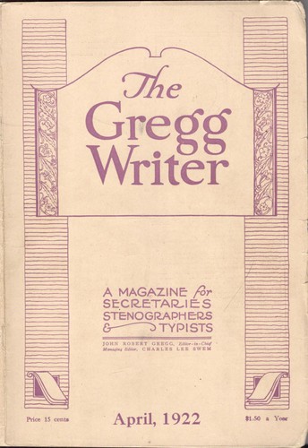 The Gregg Writer (1922, Gregg Writer)