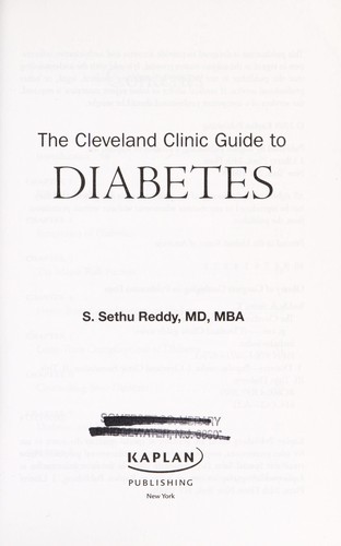The Cleveland Clinic guide to diabetes (2009, Kaplan Pub.)