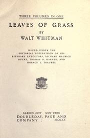 Leaves of Grass (1920, Doubleday, Page)