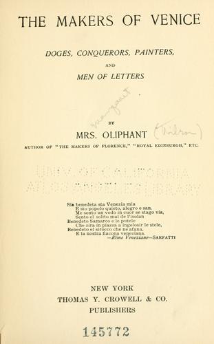 The makers of Venice (1900, H. M Caldwell)