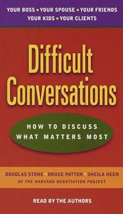 Difficult Conversations (AudiobookFormat, 1999, Random House Audio)