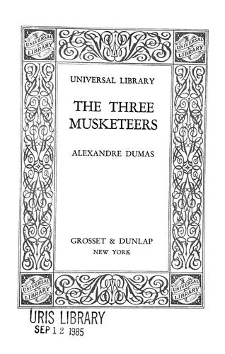 The three musketeers (1900, Grosset & Dunlap)
