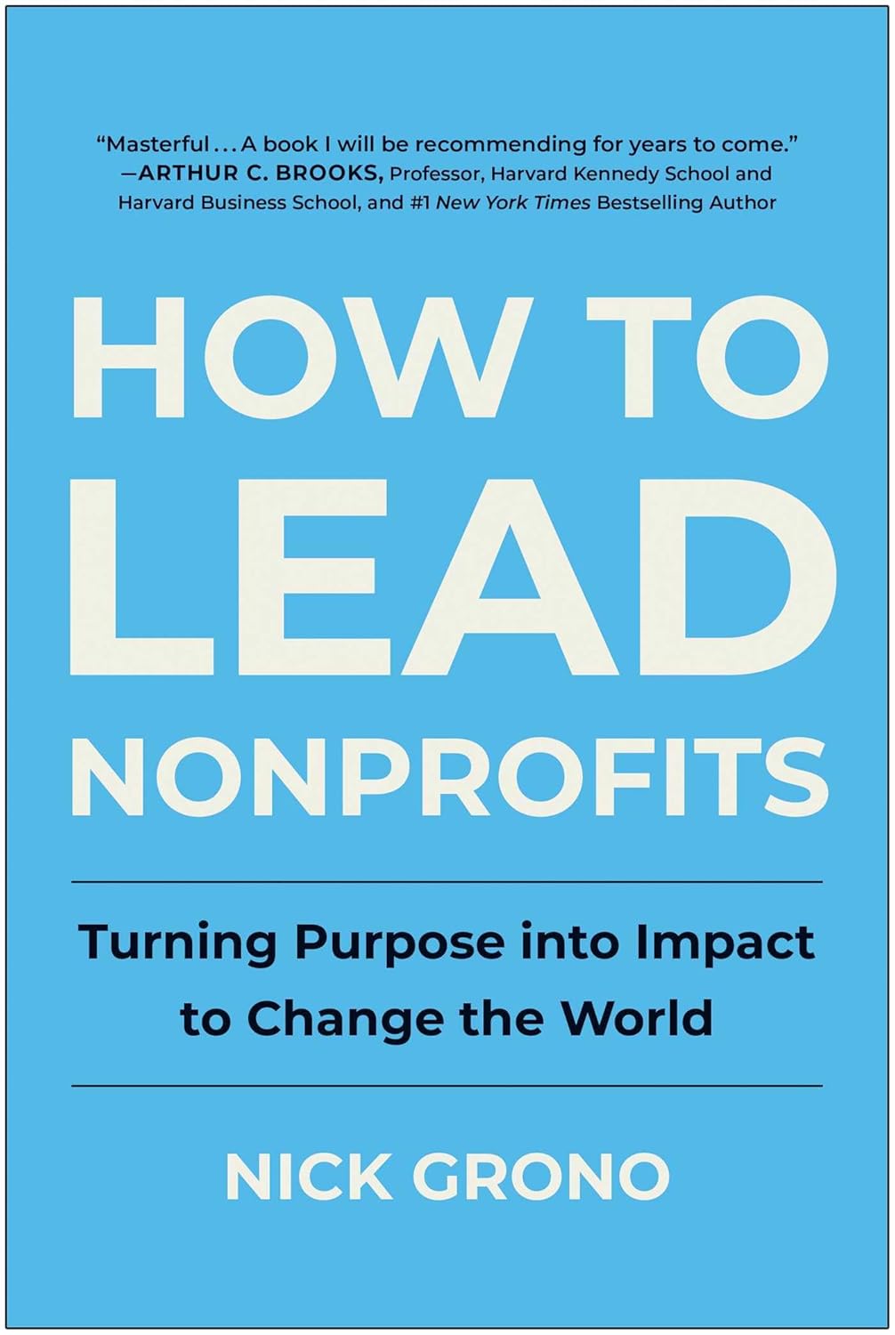 How to Lead Nonprofits (2024, Matt Holt)