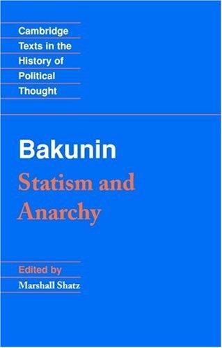 Bakunin (Hardcover, 1990, Cambridge University Press)