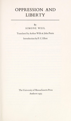 Oppression and liberty. (1973, University of Massachusetts Press)