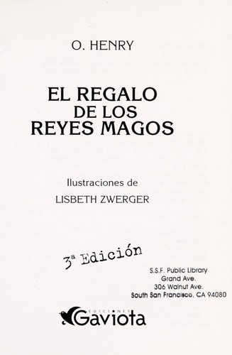 El regalo de los reyes magos (Spanish language, 1994, Ediciones Gaviota)