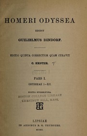 Homeri Odyssea (Ancient Greek language, 1902, in aedibus B.G. Teubneri)