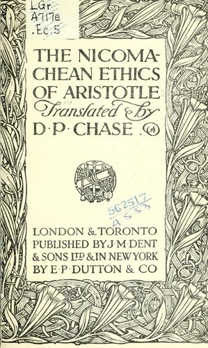 The Nicomachean ethics. (1915, Dent)