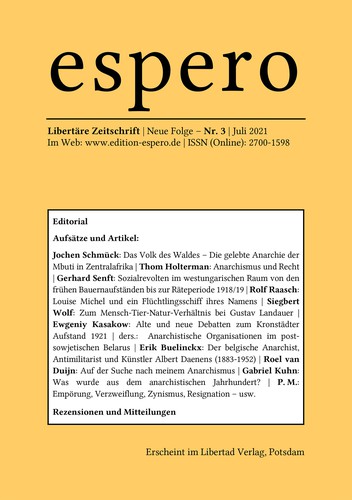 espero 3 (Paperback, German language, 2021, Libertad Verlag)