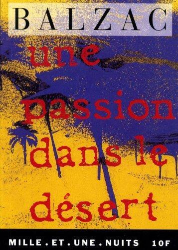 Une passion dans le désert (French language, 1994)