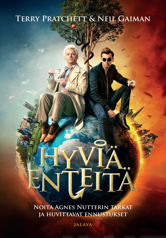 Hyviä enteitä — Noita Agnes Nutterin tarkat ja huvittavat ennustukset (Hardcover, suomi language, 2020, Jalava)