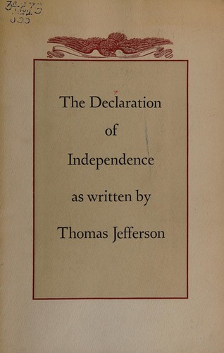 The Declaration of independence (1955, Printed for friends of the Curtis Paper Co.)