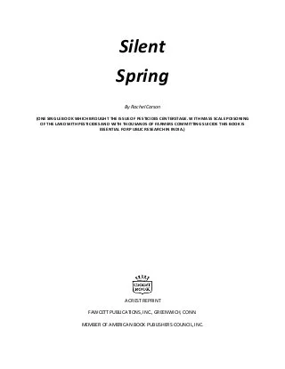 Silent Spring (1987, Houghton Mifflin Co.)