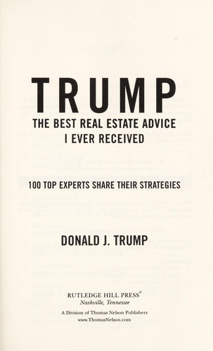 Trump (2006, Rutledge Hill Press)