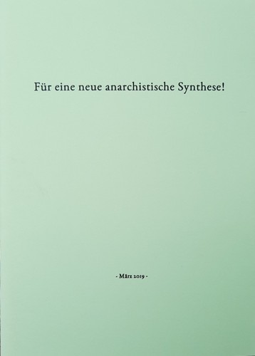 Für eine neue anarchistische Synthese! (Paperback, German language, 2020, Black Mosquito)