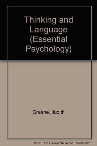 Thinking and language (1975, Methuen)
