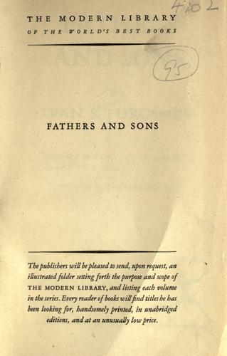 Fathers and sons (1917, Modern Library)